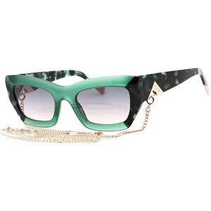Missoni Emerald Sunglasses with Gold Accent